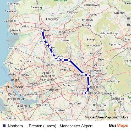 Northern bus Line Map