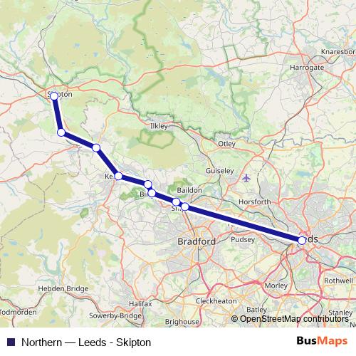 Northern bus Line Map