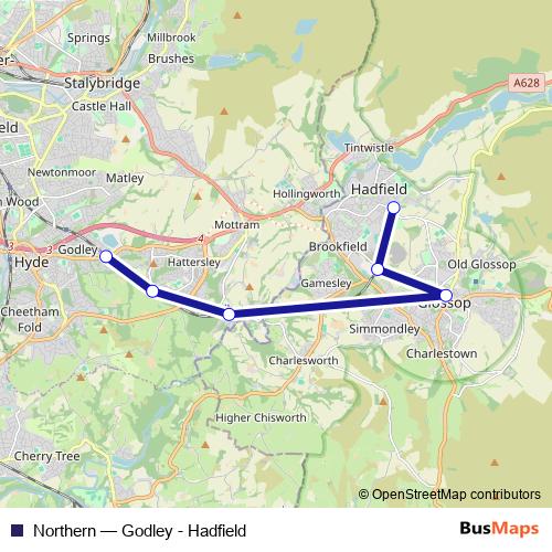 Northern bus Line Map