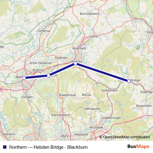 Northern bus Line Map