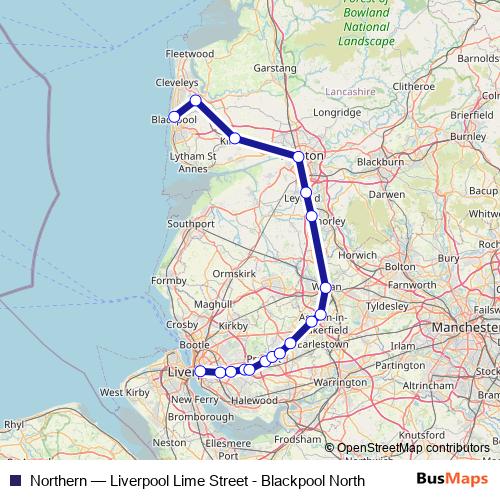 Northern bus Line Map