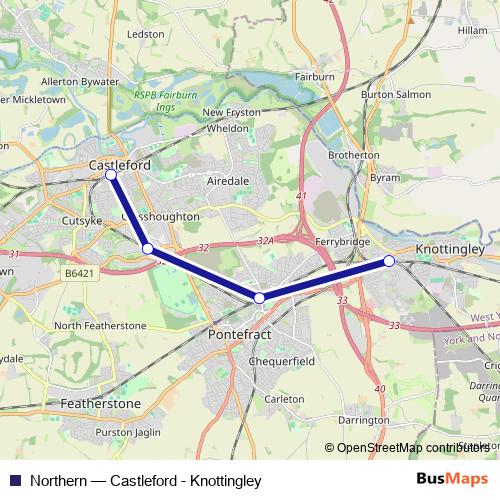 Northern bus Line Map