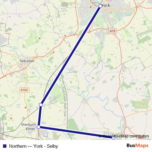 Northern bus Line Map