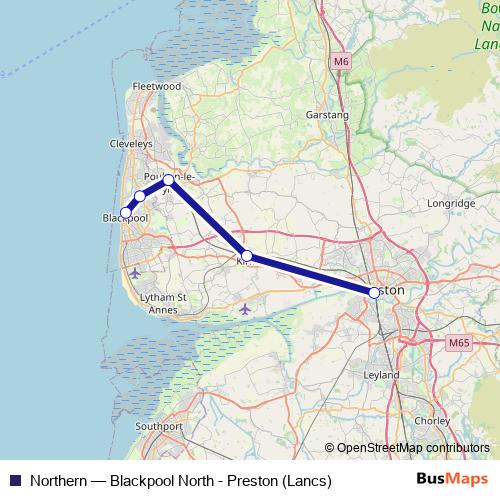 Northern bus Line Map