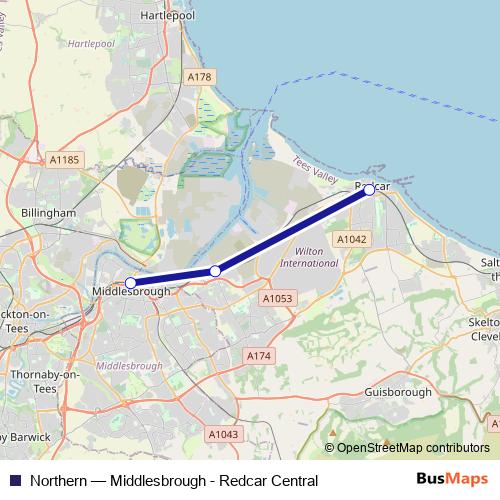 Northern bus Line Map