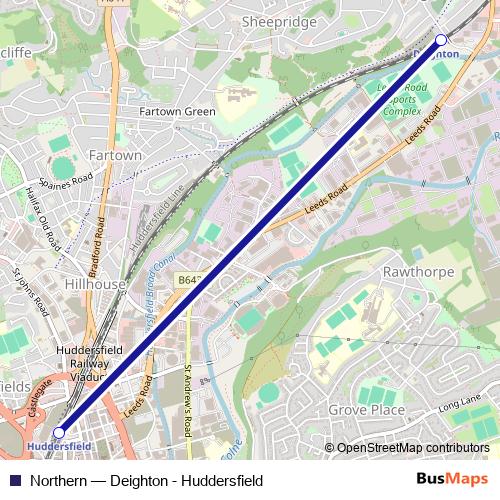 Northern bus Line Map