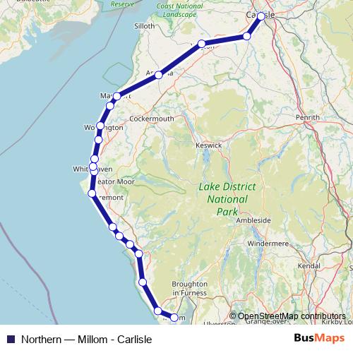 Northern bus Line Map