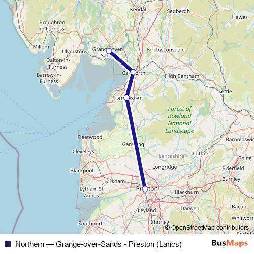 Northern bus Line Map