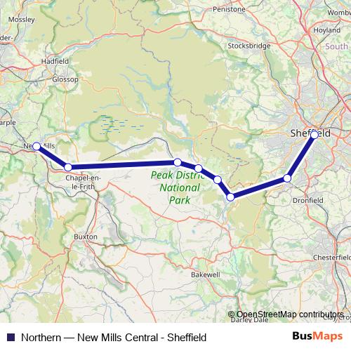 Northern bus Line Map