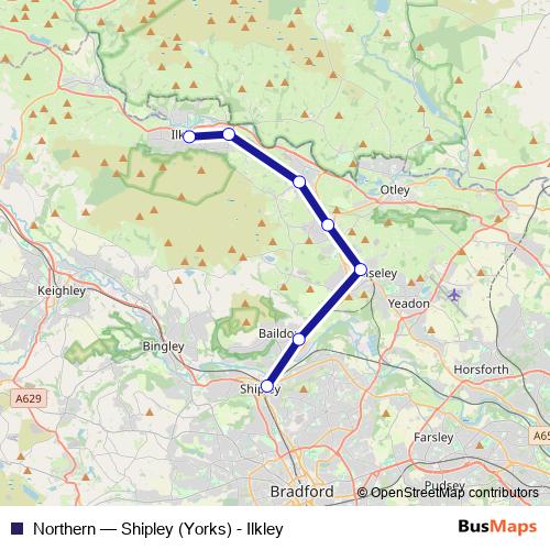 Northern bus Line Map