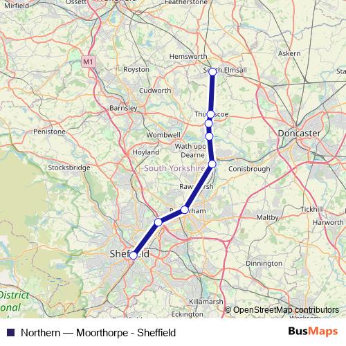 Northern bus Line Map