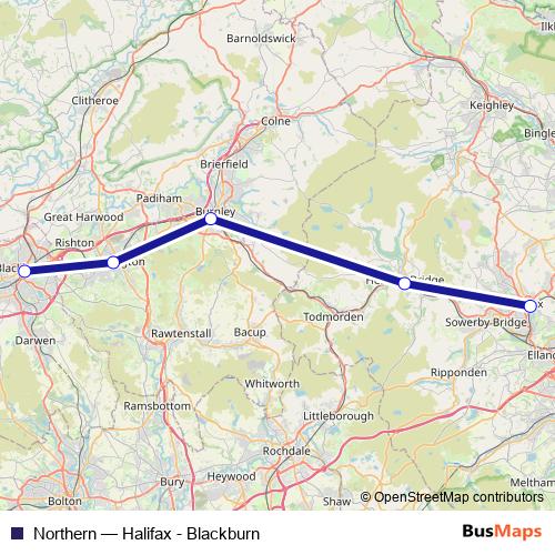 Northern bus Line Map
