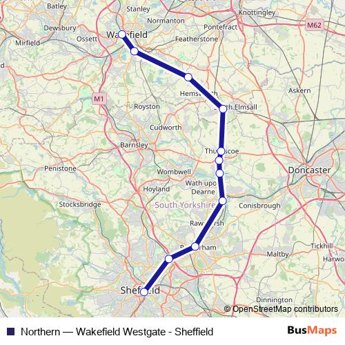 Northern bus Line Map