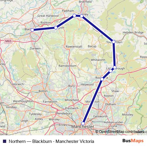 Northern bus Line Map