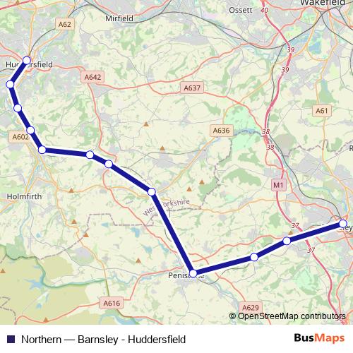 Northern bus Line Map