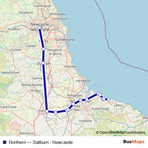 Northern bus Line Map