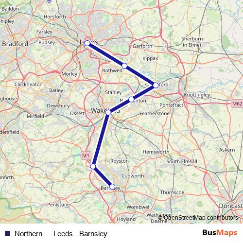 Northern bus Line Map
