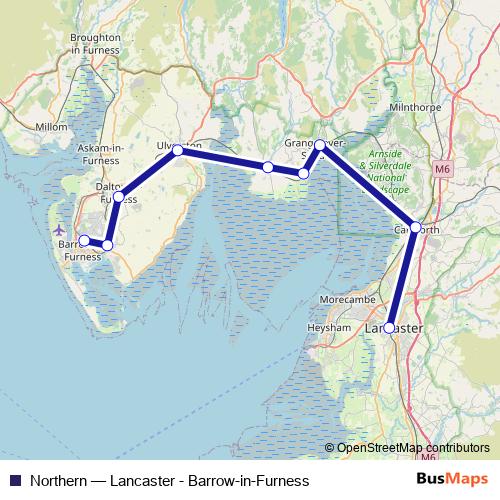 Northern bus Line Map