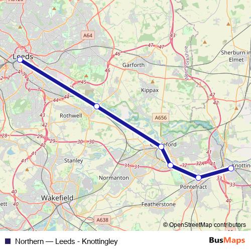 Northern bus Line Map