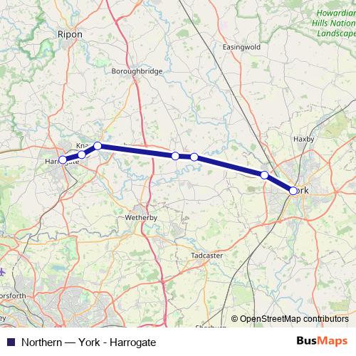 Northern bus Line Map