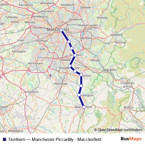 Northern bus Line Map