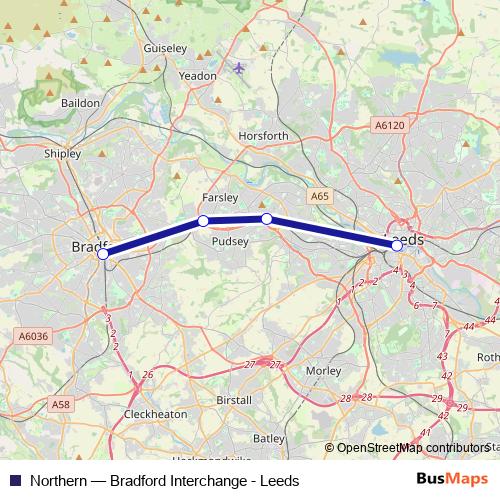 Northern bus Line Map