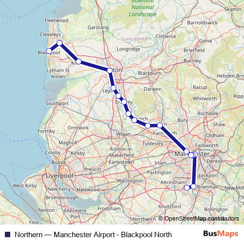 Northern bus Line Map
