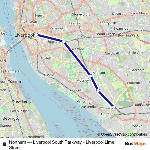 Northern bus Line Map