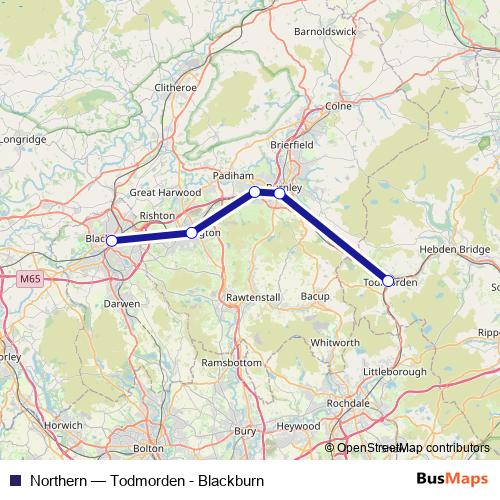 Northern bus Line Map