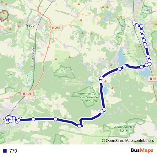 770 bus Line Map