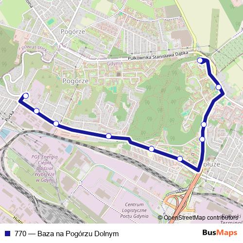 770 bus Line Map