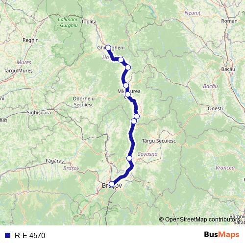 R-E 4570 rail Line Map