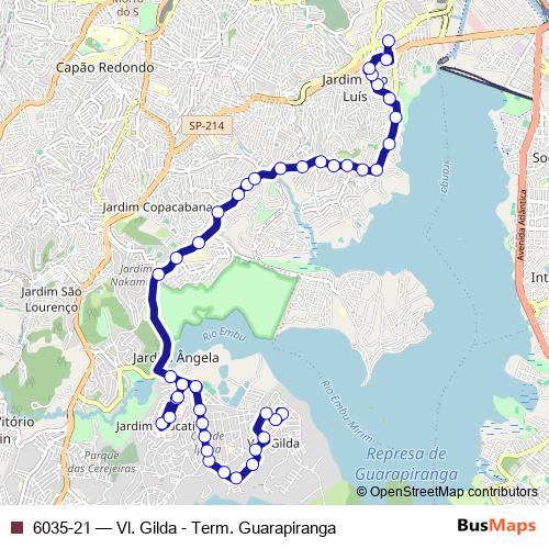 6035-21 bus Line Map