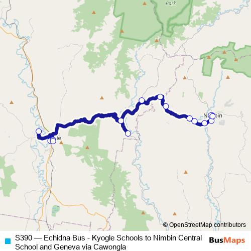 S390 bus Line Map