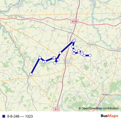 8-6-246 bus Line Map