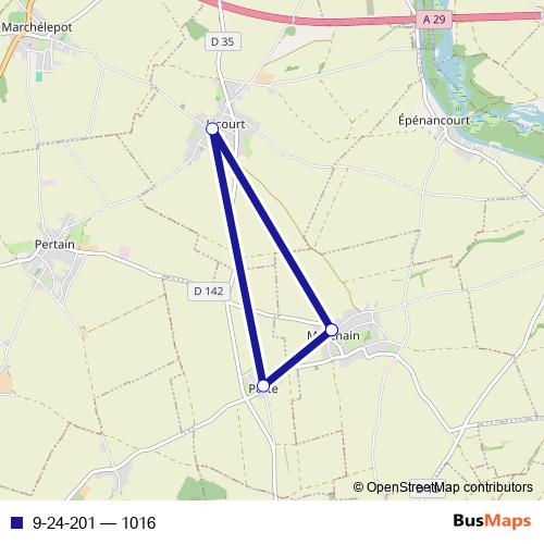 9-24-201 bus Line Map