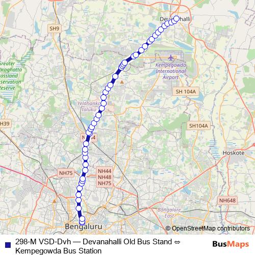 298-M VSD-Dvh bus Line Map