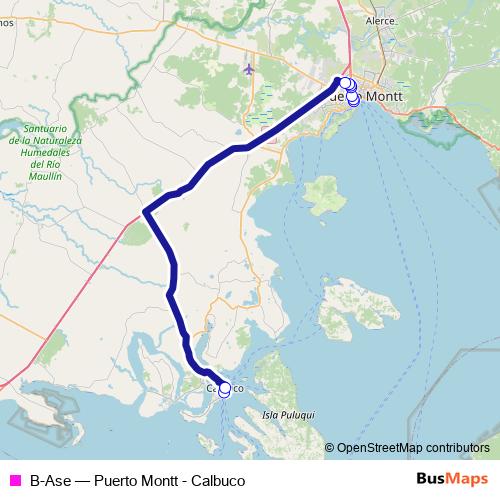 B-Ase bus Line Map
