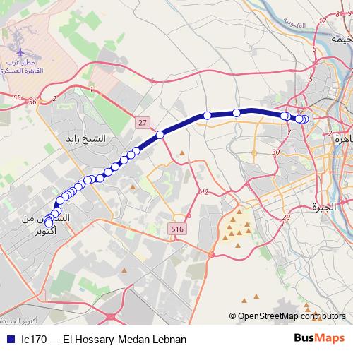 Ic170 bus Line Map