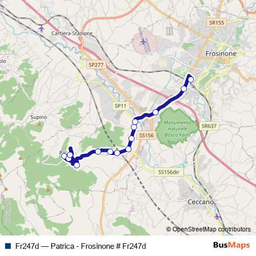 Fr247d bus Line Map