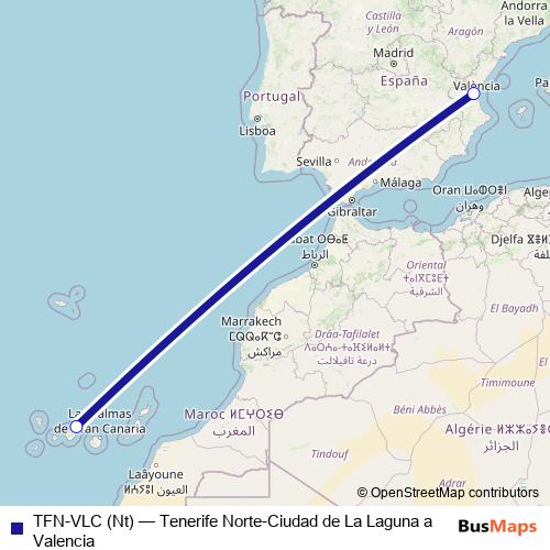 TFN-VLC (Nt) air Line Map