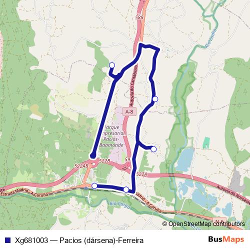Xg681003 bus Line Map