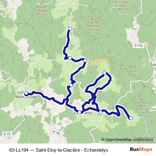 63-Ls194 bus Line Map