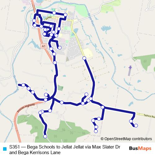 S351 bus Line Map