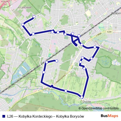 L26 bus Line Map