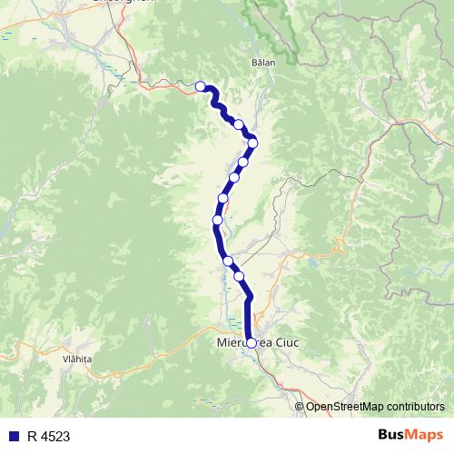 R 4523 rail Line Map