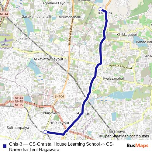 Chls-3 bus Line Map