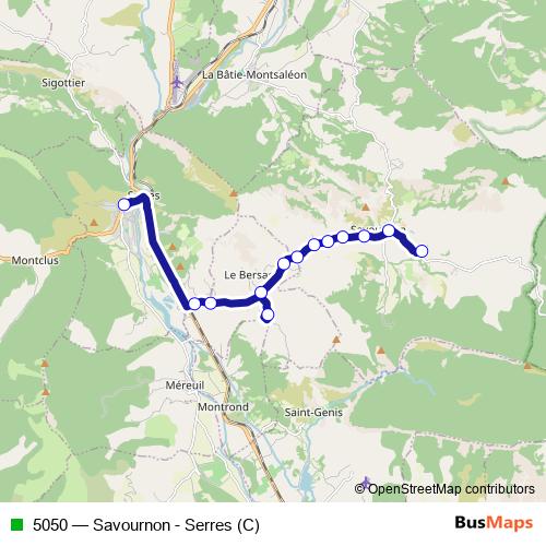 5050 bus Line Map