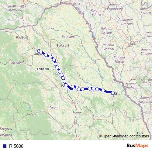 R 5608 rail Line Map