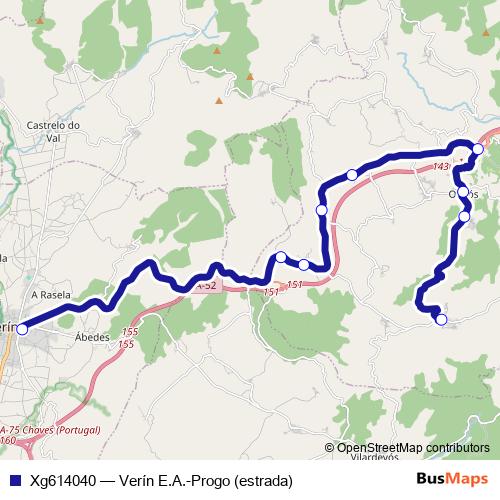 Xg614040 bus Line Map